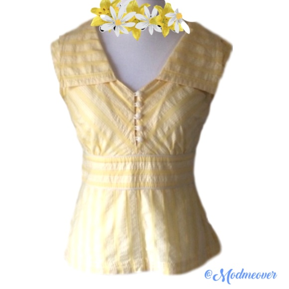 Anthropologie Tops - Anthropologie Floreat Seersucker Meridian Top